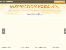 Tablet Screenshot of inspirationyoga.net